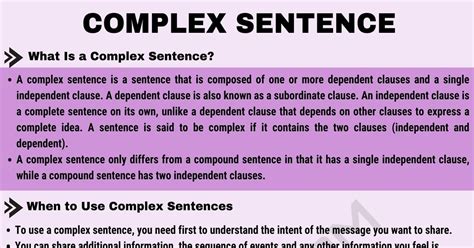Complex sentence شرح